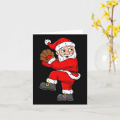 クリスマスサンタクロース野球投手ボーイズT カード (黄色い花)