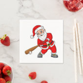 クリスマスサンタクロース野球投手ボーイズT スタンダードカクテルナプキン (インサイチュ)