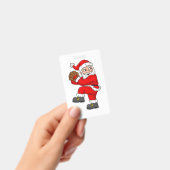 クリスマスサンタクロース野球捕手の少年少女 バッジ (手持ち)