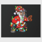 クリスマスサンタクロース野球捕手 ラッピングペーパー (フラット)