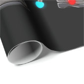 クリスマスサンタクロース野球捕手 ラッピングペーパー (ロールコーナー)