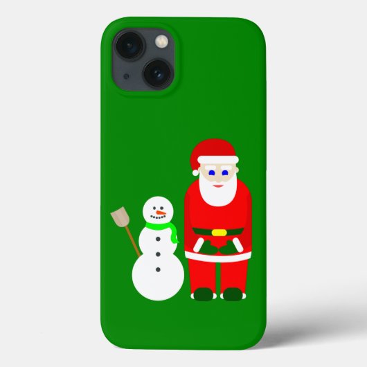 クリスマスサンタクロース雪だるまかわいい Case-Mate iPhoneケース (裏面)