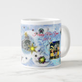 クリスマスサンタクロース靴下専門マグカップ ジャンボコーヒーマグカップ (正面右)