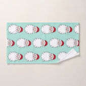 クリスマスサンタクロース風呂タオルがギフトをセット バスタオルセット (ハンドタオル)