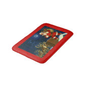 クリスマスサンタクロース風呂マットレッド バスマット (アングル)