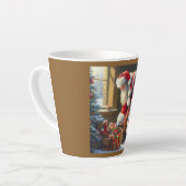 クリスマスサンタクロース3 カフェラテマグ (左アングル)