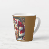 クリスマスサンタクロース3 カフェラテマグ (右アングル)