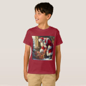 クリスマスサンタクロース3 Tシャツ (正面フル)