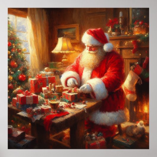 クリスマスサンタクロース4 ポスター (正面)