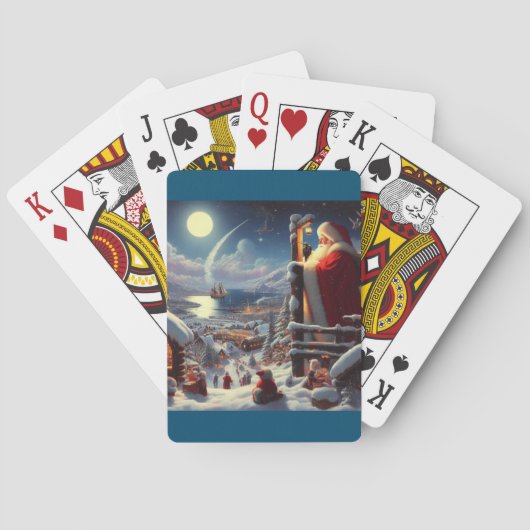 クリスマスサンタクロース5 トランプ (裏面)