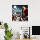 クリスマスサンタクロース5 ポスター (ホームオフィス)