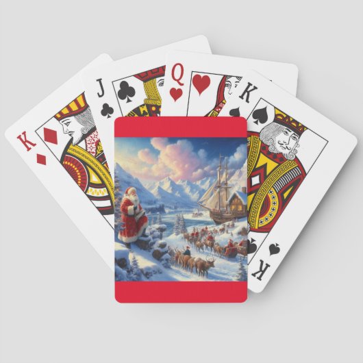 クリスマスサンタクロース6 トランプ (裏面)