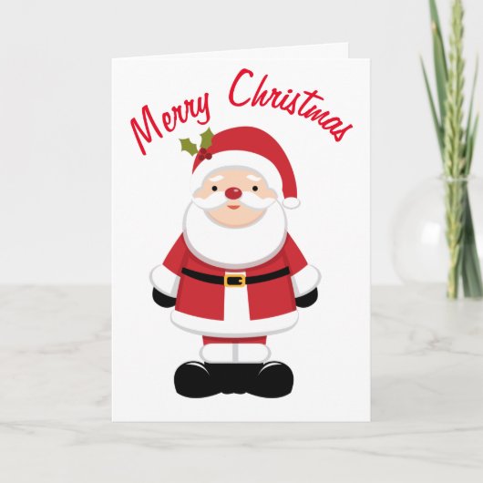 クリスマスサンタクロース カード (正面)