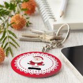 クリスマスサンタクロース キーホルダー (側面)