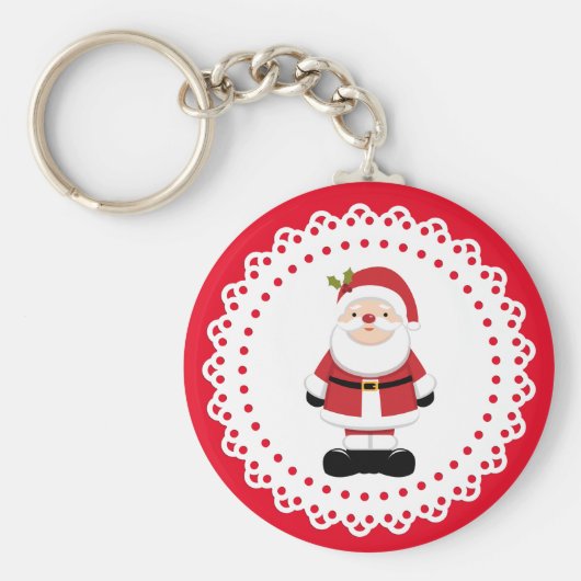 クリスマスサンタクロース キーホルダー (正面)