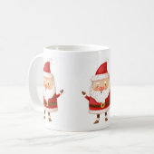 クリスマスサンタクロース コーヒーマグカップ (正面左)