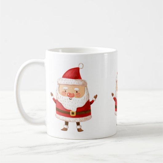 クリスマスサンタクロース コーヒーマグカップ (左)