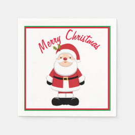 クリスマスサンタクロース スタンダードカクテルナプキン