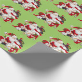 クリスマスサンタクロース&フレンズラッピング紙 ラッピングペーパー (角)