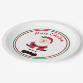 クリスマスサンタクロース ペーパープレート (アングル)