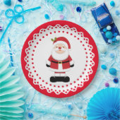 クリスマスサンタクロース ペーパープレート (パーティー)