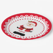 クリスマスサンタクロース ペーパープレート (アングル)