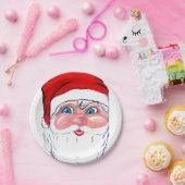 クリスマスサンタクロース ペーパープレート (パーティー)