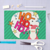 クリスマスサンタクロース「ホホホホ」 薄葉紙 (クラフト)