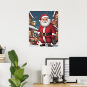 クリスマスサンタクロース ポスター (ホームオフィス)