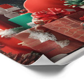 クリスマスサンタクロース ポスター (角)