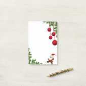 クリスマスサンタクロース ポストイット (デスク上)