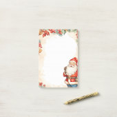 クリスマスサンタクロース ポストイット (デスク上)