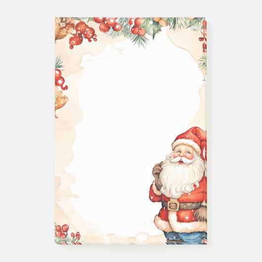 クリスマスサンタクロース ポストイット (正面)