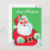 クリスマスサンタクロース ポストカード (正面/裏面)