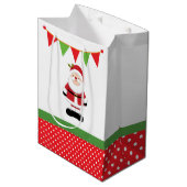 クリスマスサンタクロース ミディアムペーパーバッグ (正面アングル)