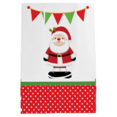クリスマスサンタクロース ミディアムペーパーバッグ (裏面)