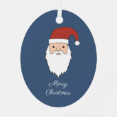 クリスマスサンタクロース メタルオーナメント (正面)