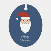 クリスマスサンタクロース メタルオーナメント (裏面)