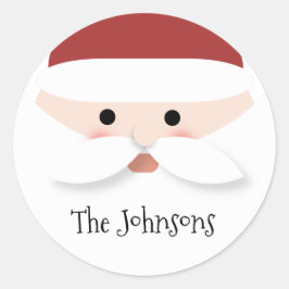 クリスマスサンタクロース ラウンドシール