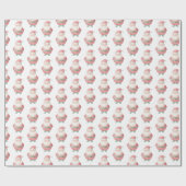 クリスマスサンタクロース ラッピングペーパー (フラット)