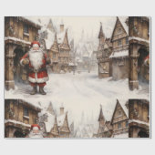 クリスマスサンタクロース ラッピングペーパー (フラット)