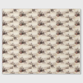 クリスマスサンタクロース ラッピングペーパー (フラット)