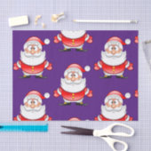 クリスマスサンタクロース 薄葉紙 (クラフト)