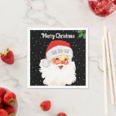 クリスマスサンタクロースHO HO HO スタンダードカクテルナプキン (インサイチュ)