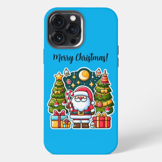 クリスマスサンタクロースiPhone 13 Pro Maxケース iPhoneケース (裏面)