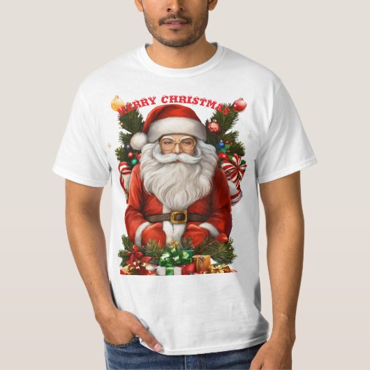 🎅クリスマスサンタクロースTシャツセール | トレンディーホ Tシャツ (正面)