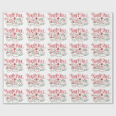 クリスマスサンタクロー玩具会社ノースポール ラッピングペーパー (フラット)