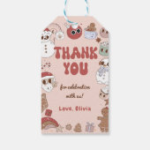 クリスマスサンタグルーヴィヒッピー誕生日ギフトラベル ギフトタグ (裏面)