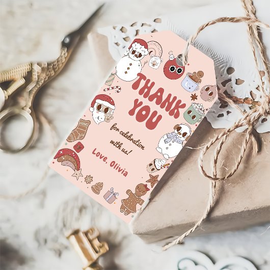 クリスマスサンタグルーヴィヒッピー誕生日ギフトラベル ギフトタグ