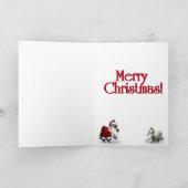 クリスマスサンタグースとアヒル シーズンカード (内部)